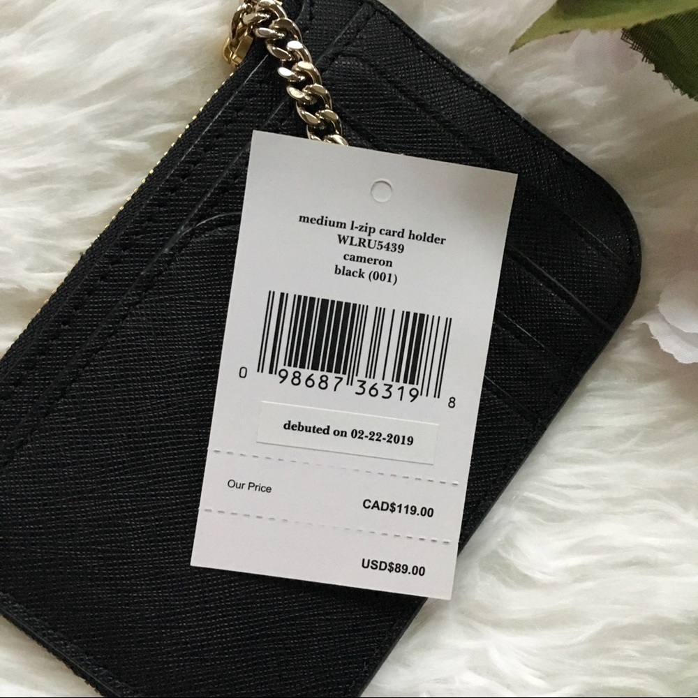 NWT Kate Spade Medium L-Zip Card Holder Cameron - Picture 3 of 3